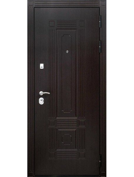 Входная дверь Броня Мадрид Зеркало Беленый дуб 1050х2100 левая - фотография № 3