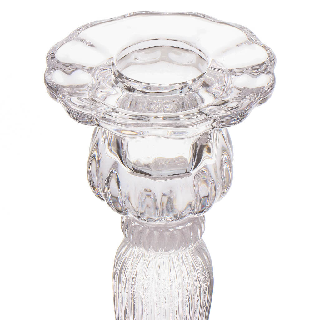 Подсвечник декоративный стекло, 1 свеча, 9х9х18 см, Вернисаж, Y6-6508 - фотография № 2