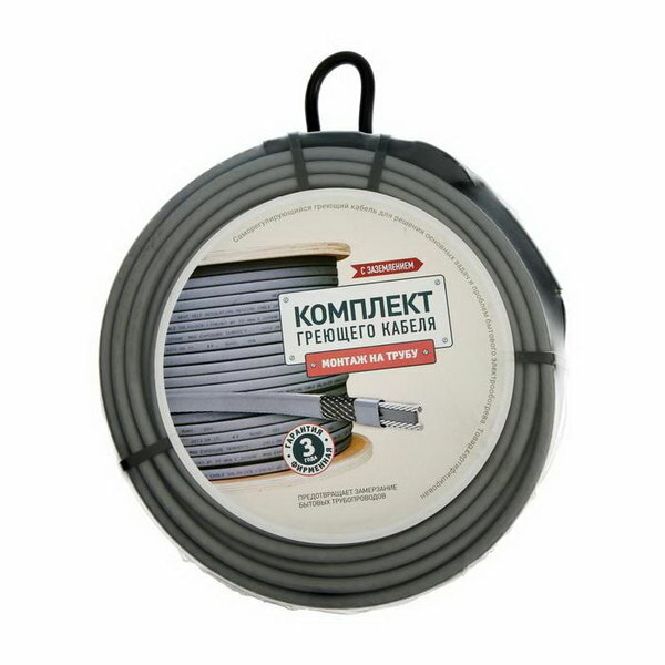 Саморегулирующийся греющий кабель 16-2CR, 16 Вт/м, комплект, на трубу 10 м - фотография № 3