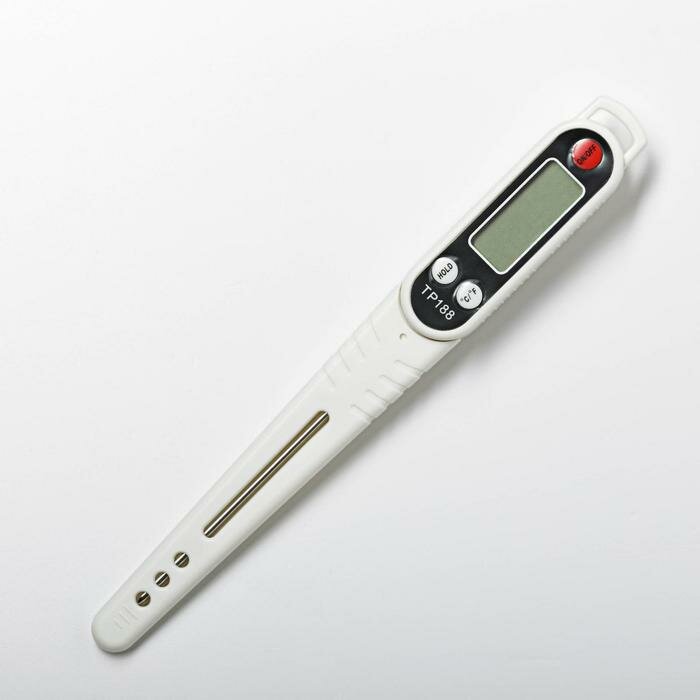 FlashMe Термометр для пищи электронный на батарейках, с чехлом