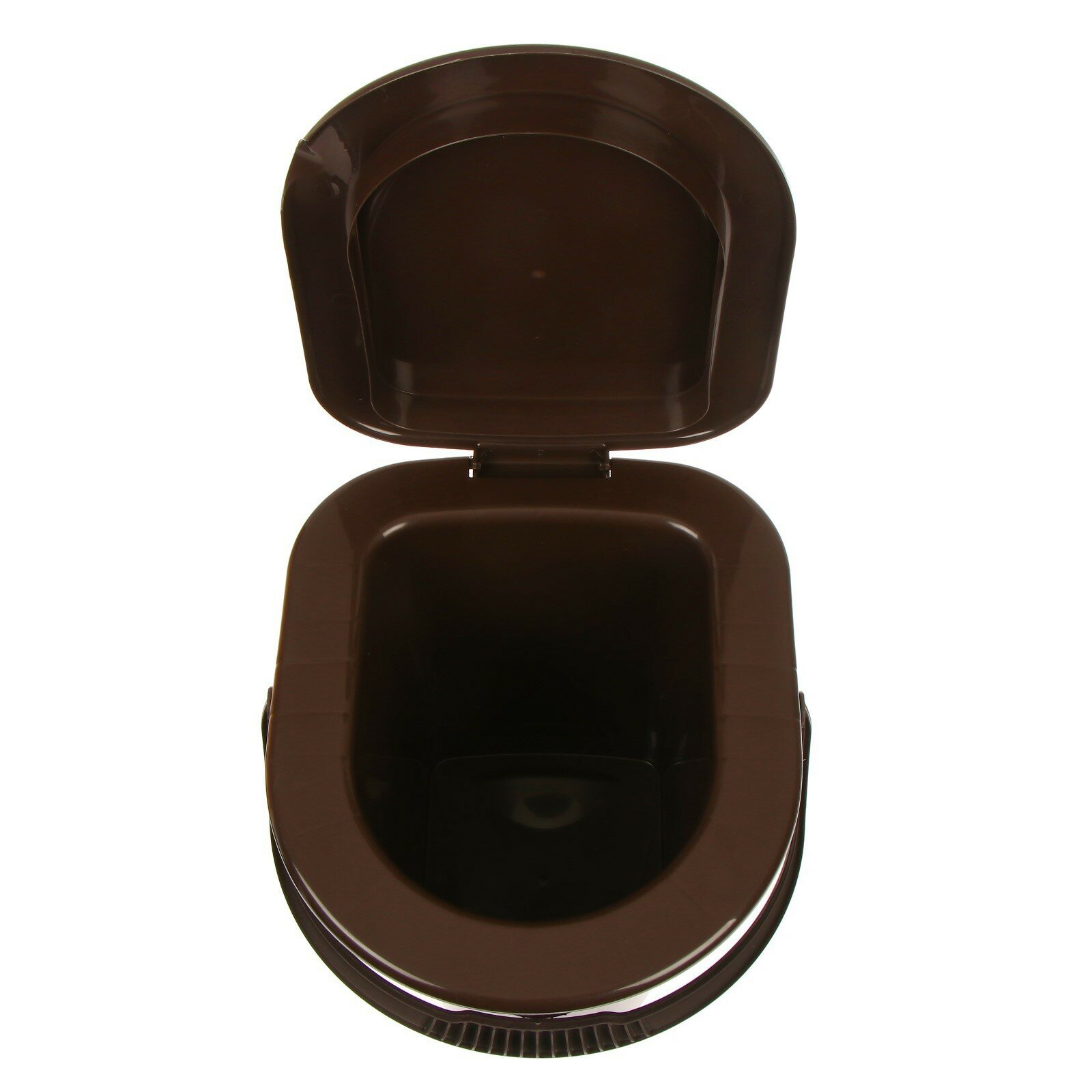 Ведро-туалет, h = 40 см, 13 л, со съёмной ручкой, коричневое - фотография № 5