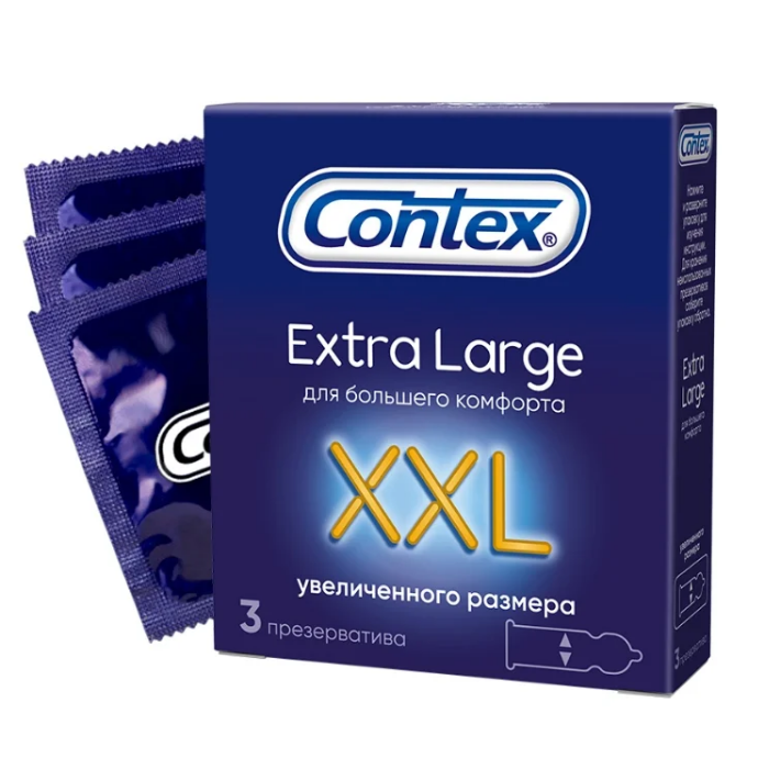 Contex Extra Large презервативы увеличенного размера 3 шт.