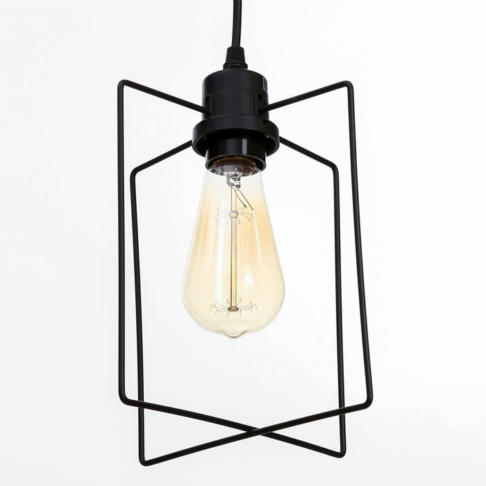фото Светильник ЭкономСвет "Фламент" 1x40Вт E27 черный 16х16х26-78 см.
