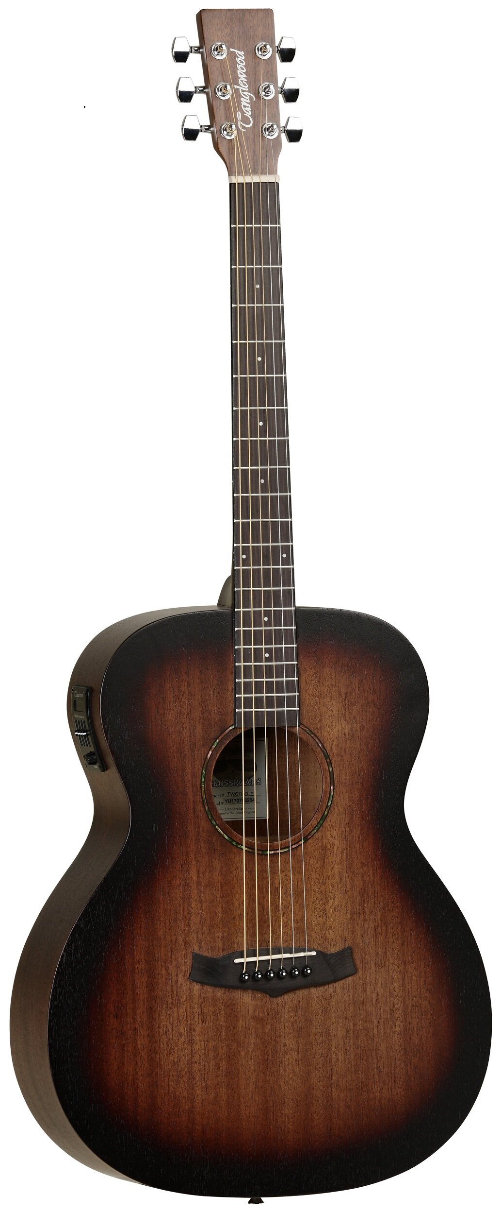 TANGLEWOOD TWCR O E электроакустическая гитара, тип корпуса Folk с электроникой Tanglewood EX4 EQ System, корпус из махагони,