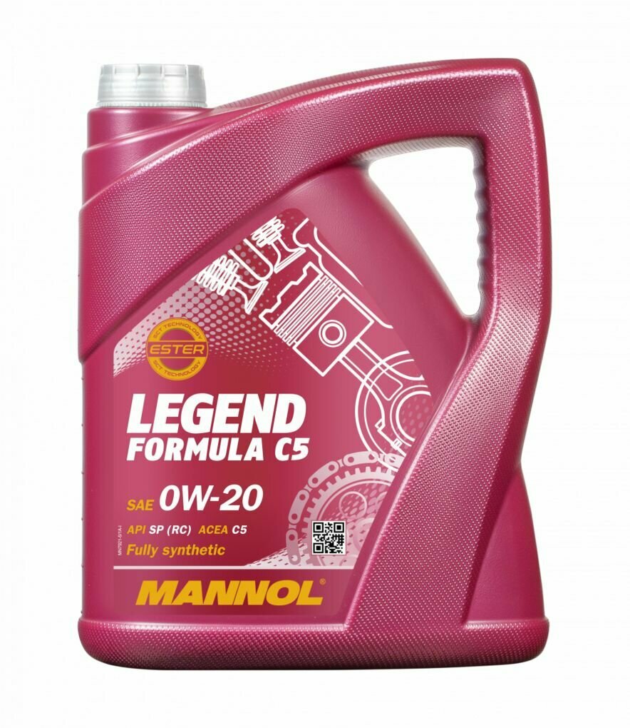 MANNOL Legend Formula C5 SAE 0W-20 масло моторное синтетическое (5л) 7921