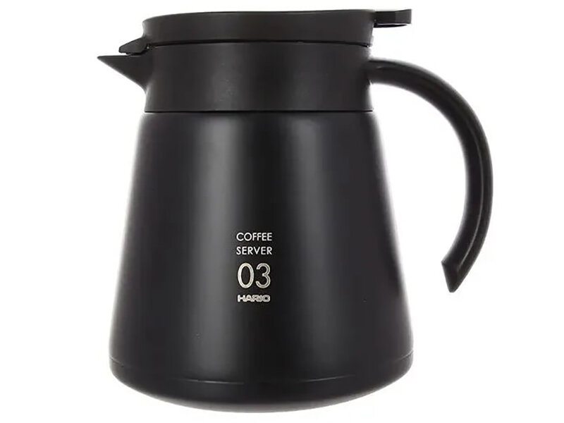 Сервер-термос стальной Hario V60 800ml Black VHS-80B