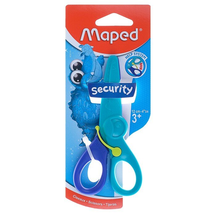 фото Ножницы детские 12 см KIDIPulse, безопасные, с лезвиями из стекловолокна, в блистере