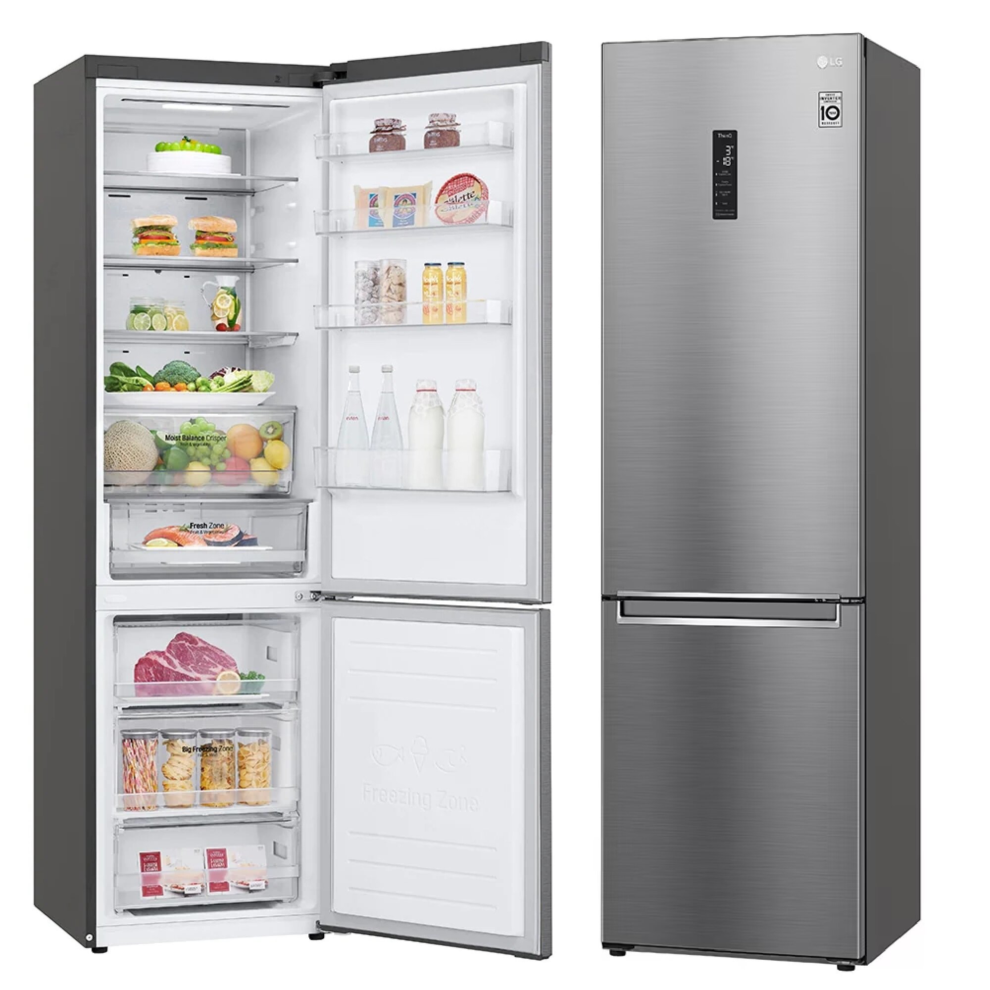 Холодильники с морозильной камерой LG GC-B509SMSM
