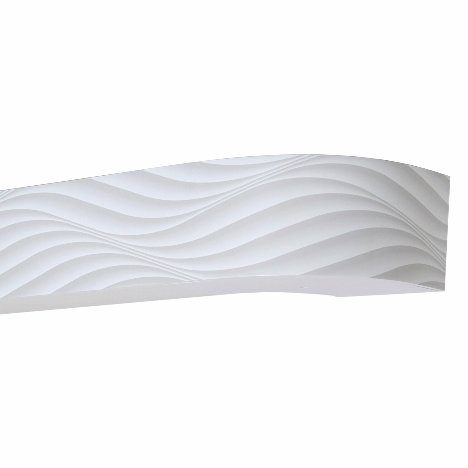 фото Карниз потолочный Магеллан 3-х рядный Волна 3D 85 мм Стандарт 200 см белый
