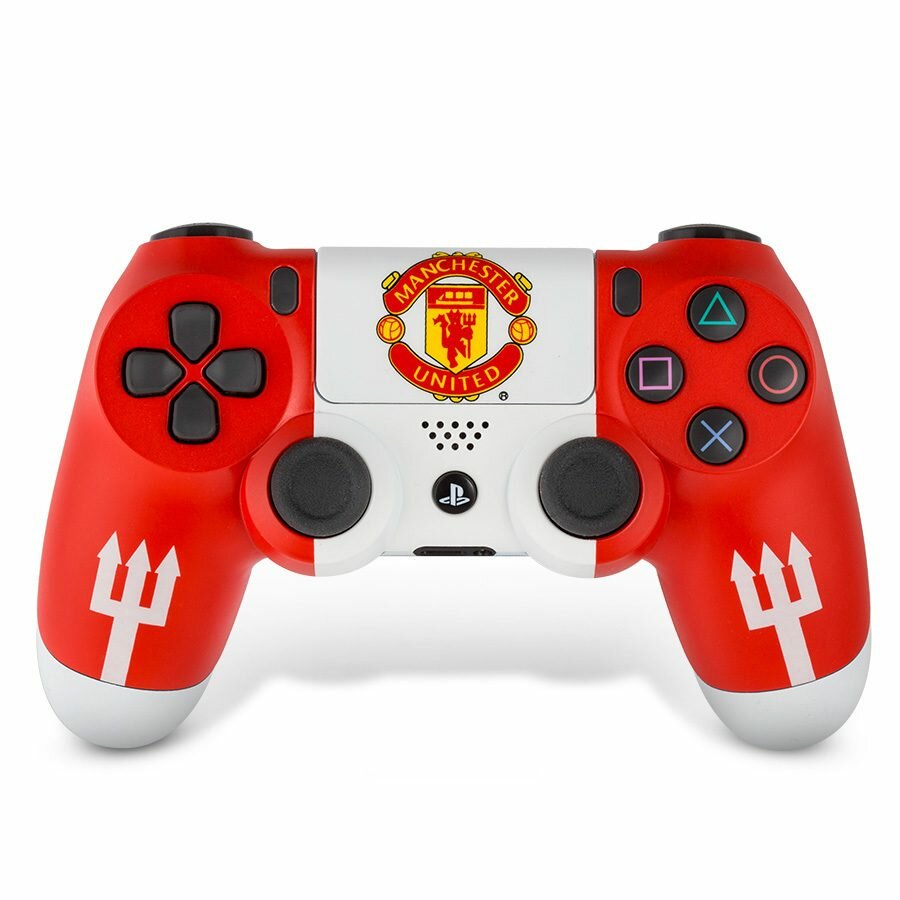 Кастомизированный беспроводной геймпад DualShock 4 "Манчестер Юнайтед" FC Manchester Unite