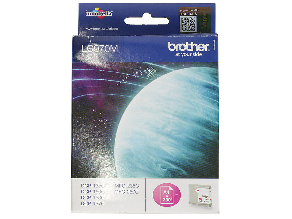 Картридж Brother Bro-LC970M 300стр Пурпурный