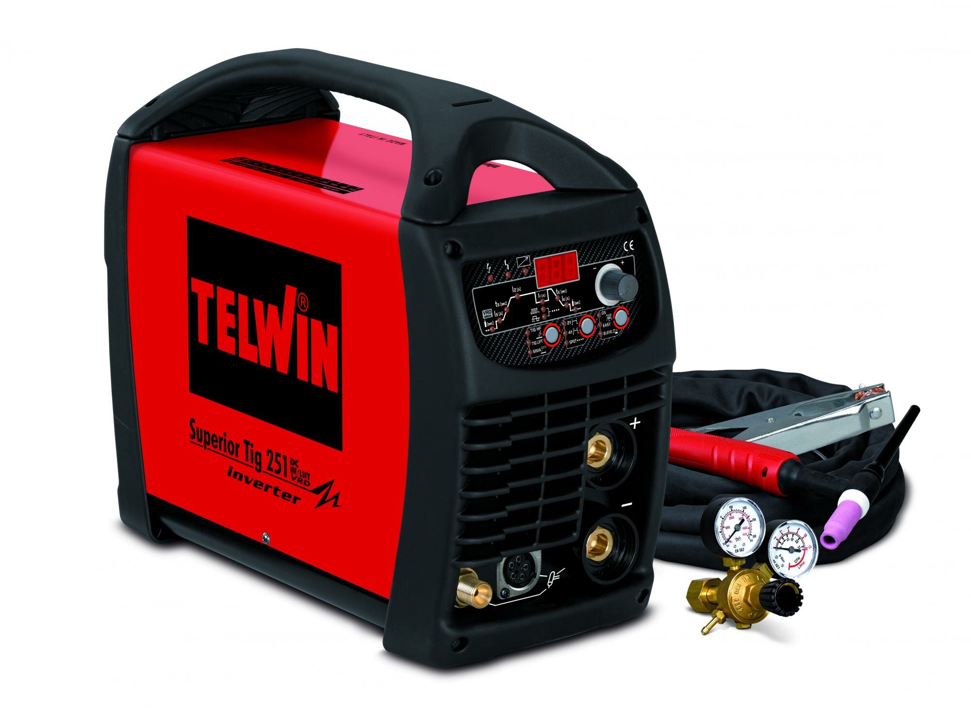 Сварочный аппарат Сварочный аппарат Telwin SUPERIOR TIG 251 DC-HF/LIFT VRD 400V с аксессуарами