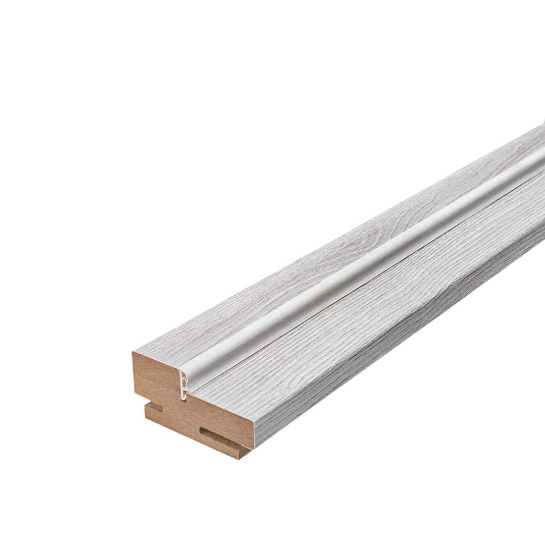 фото Дверная коробка Монса 2070х70 мм ПВХ цвет ривьера айс (2.5 шт.)