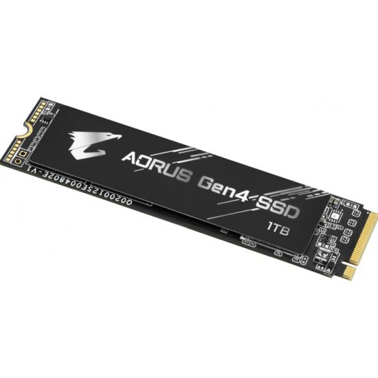 SSD диск GIGABYTE AORUS M.2 2280 1.0 Тб PCIe Gen4x4 with NVMe 1.3 3D TLC ToshiBa BiCS3 (GP-AG41TB)