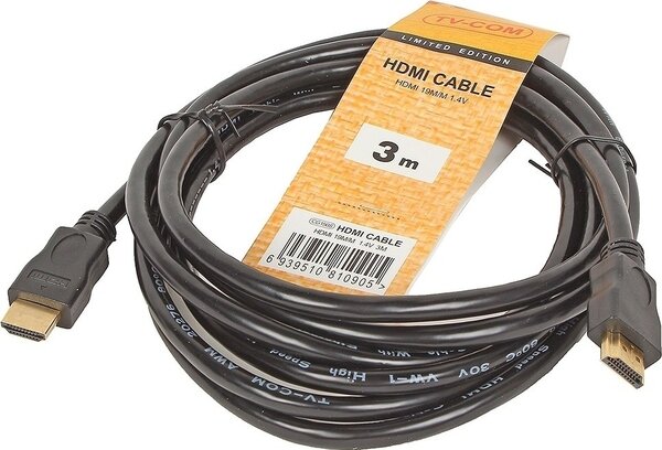 Кабель цифровой Hdmi19m to Hdmi19m, V1.4, 3m, Tv-com (CG501N-3M) CC-HDMIL-10