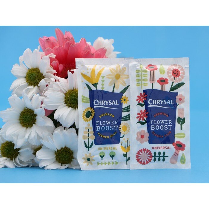 Chrysal Универсальная подкормка для срезанных цветов Chrysal, пакетик, 10 г, 50 шт - фотография № 1