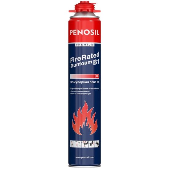 Монтажная пена Penosil Premium Fire Rated Gunfoam B1 720 мл летняя