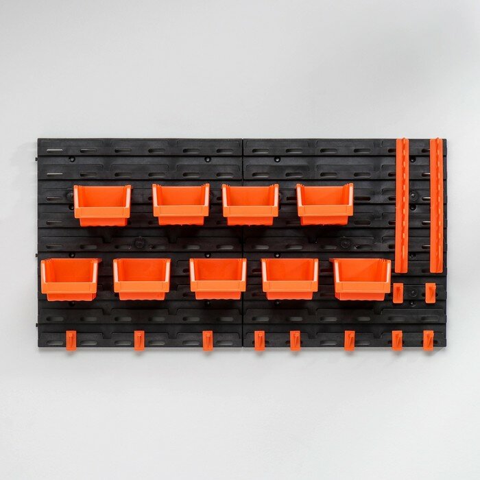 Органайзер настенный с лотками, цвет оранжевый - фотография № 2