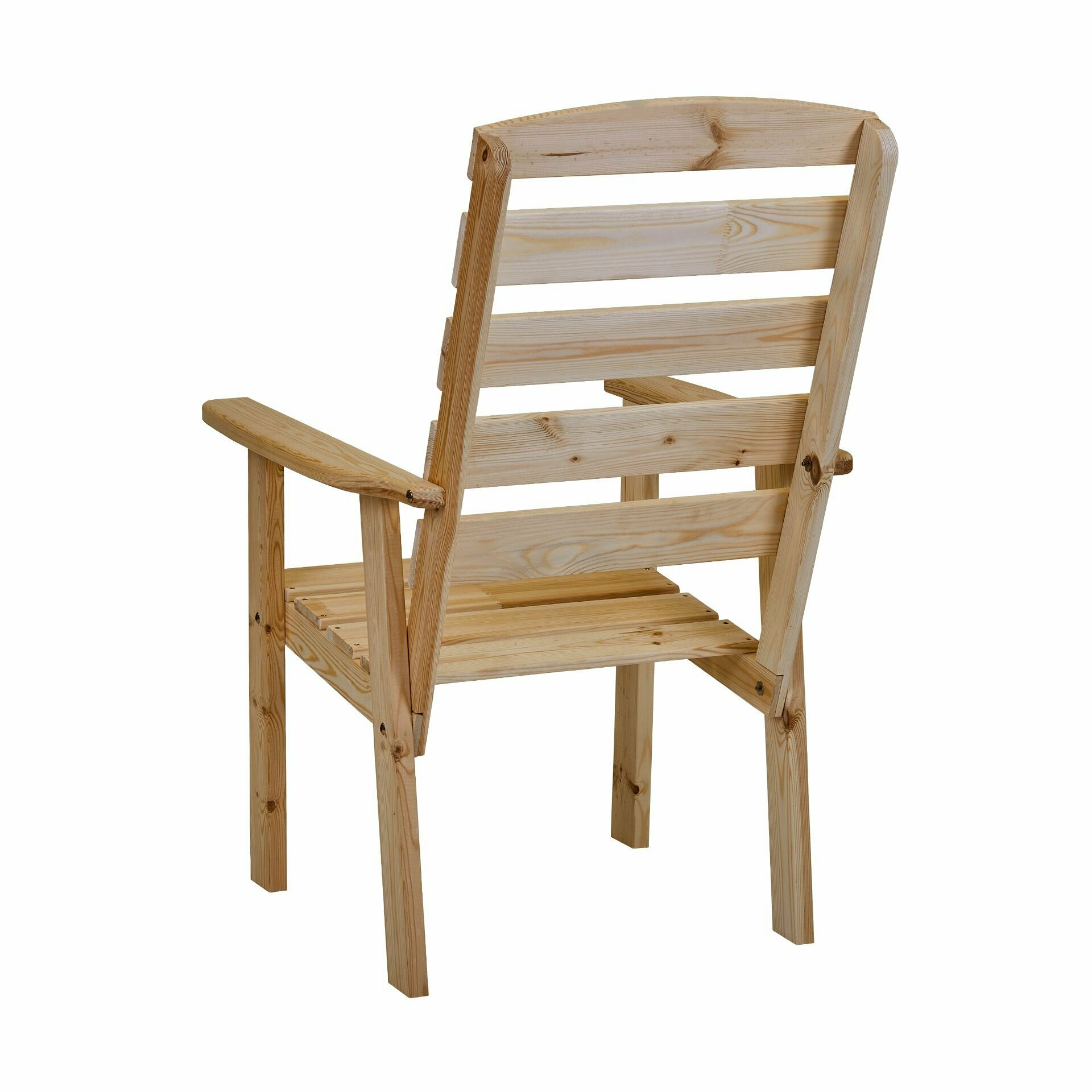 Кресло деревянное для сада и дачи с высокой спинкой, фрозо - фотография № 7