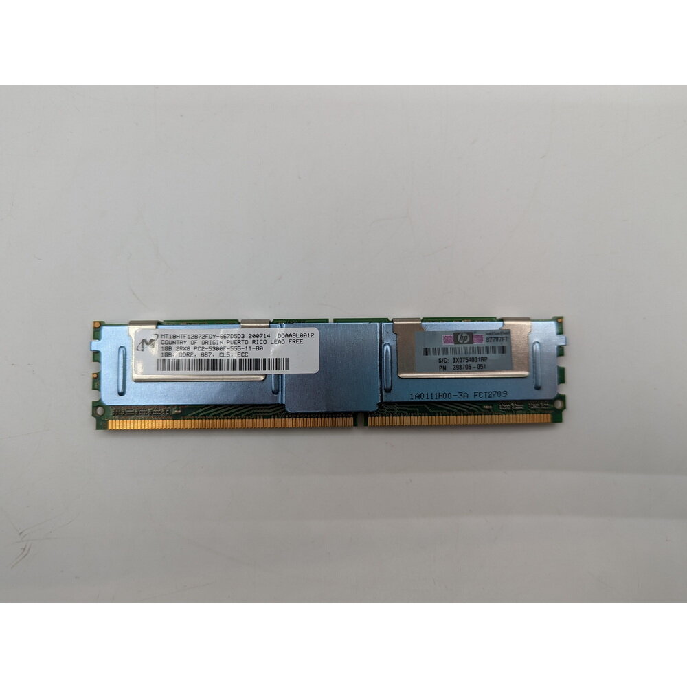 Модуль памяти MT18HTF12872FDY-667, 398706-051, DDR2, 1 Гб