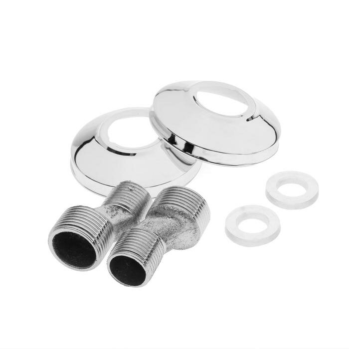 фото Эксцентрики для смесителя ZEIN, отражатели, нерж. сталь, с прокладками, набор 2 шт. для дома