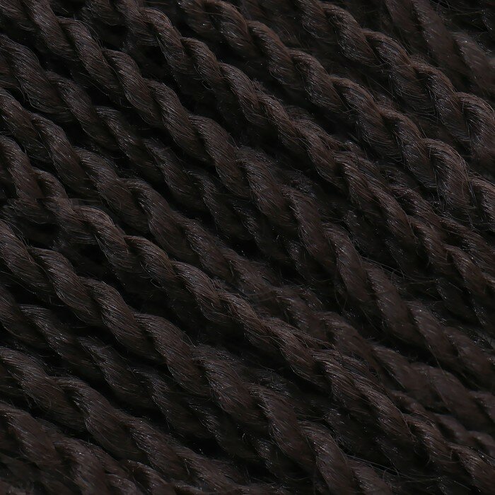 Сенегал твист, 55-60 см, 100 гр (CE), цвет тёмный каштан(#4) - фотография № 2