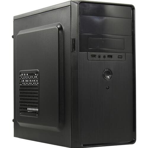 Exegate EX286427RUS Корпус Minitower ExeGate BA-309-500W-8 (mATX, БП AA500 с вент. 8см, 2*USB, HD аудио, черный)