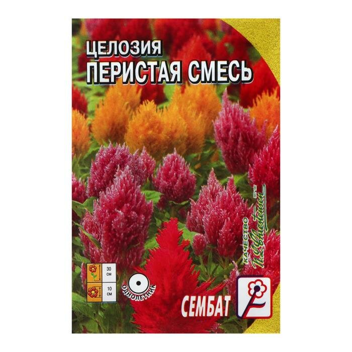 Семена цветов Целозия Перистая смесь 01 г