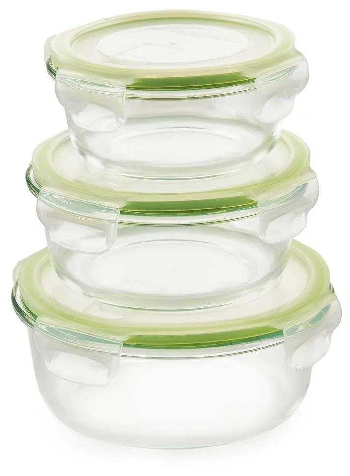 фото Набор контейнеров ELEY ELSTP002G круглые (3 предмета)