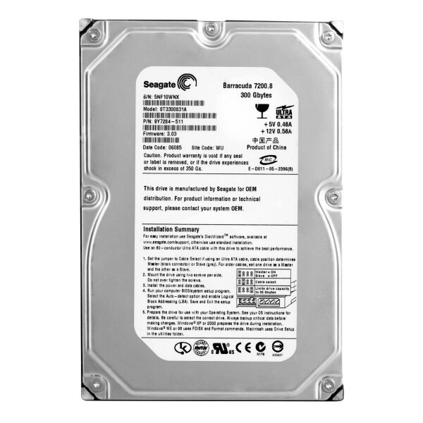 Жесткий диск Seagate 9Y7284 300Gb 7200 IDE 3.5" HDD