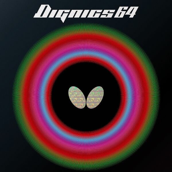 Накладка для настольного тенниса Butterfly Dignics 64, Black, 2.1