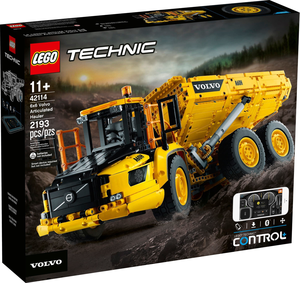 Lego 42114 Technic Самосвал Volvo 6х6