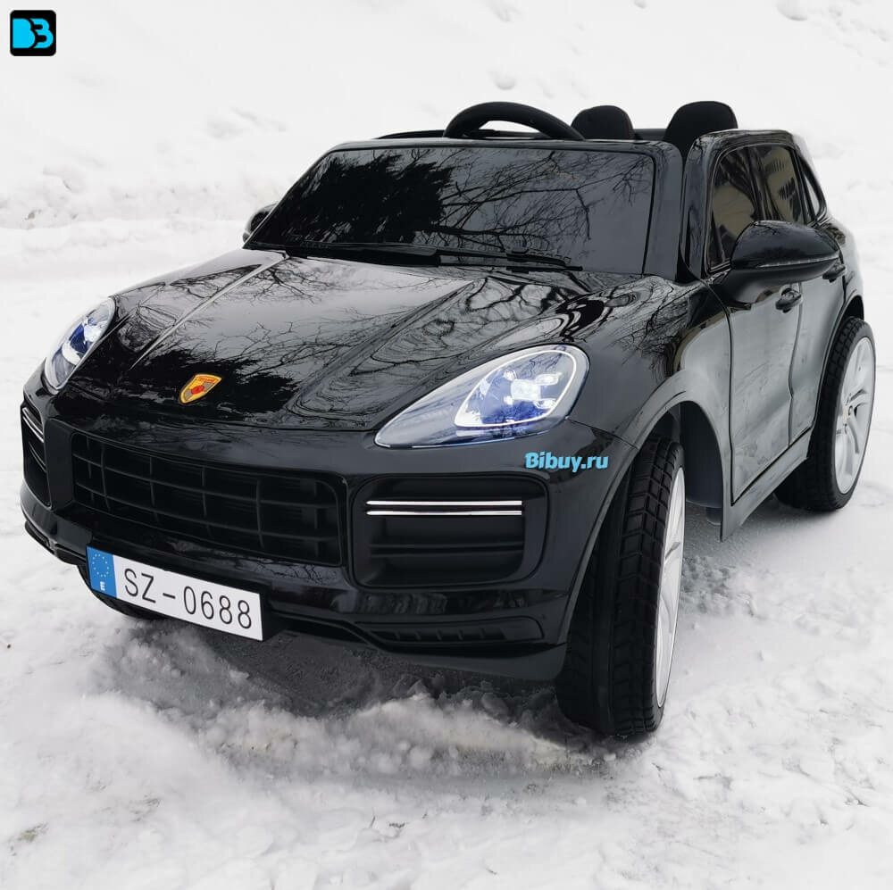 Детский электромобиль Джип Porsche Cayenne YPD 7496 Черный краска