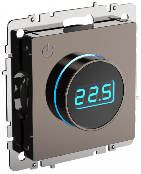 фото IEK BRITE Термостат электронный с инд. ТС10-1-БрТБ бр.