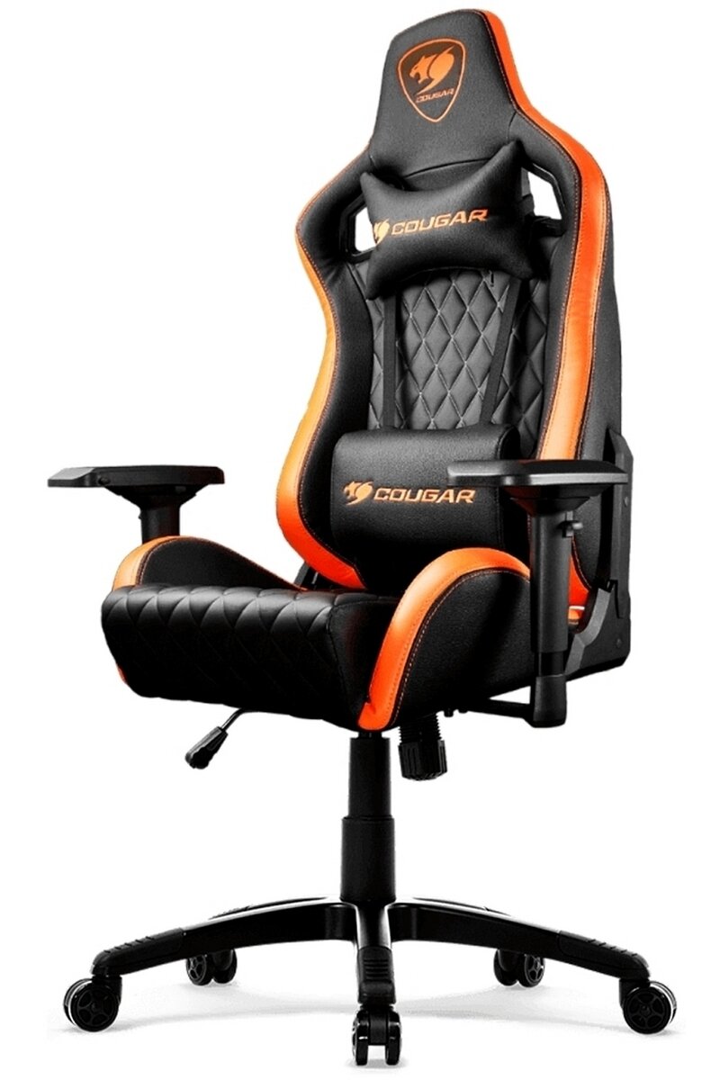 Кресло компьютерное игровое Cougar Armor S Black-Orange - черно-оранжевое