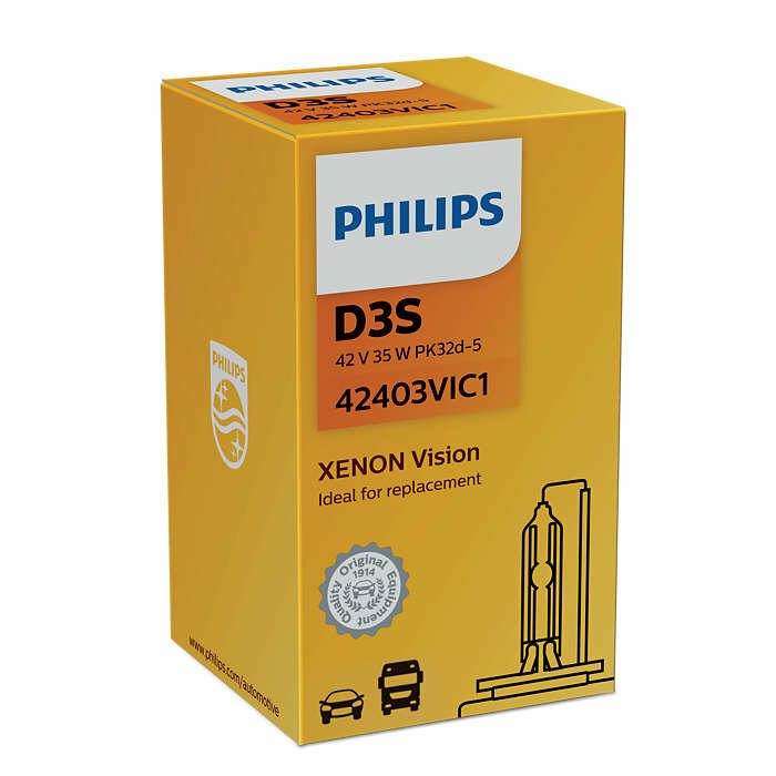 Лампа автомобильная ксеноновая Philips Vision 42403VIS1 D3S 42V 35W P32d-2