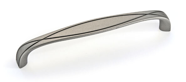 Ручка-скоба 128 мм, цвет патинированный никель, арт. UR43-GA011/128