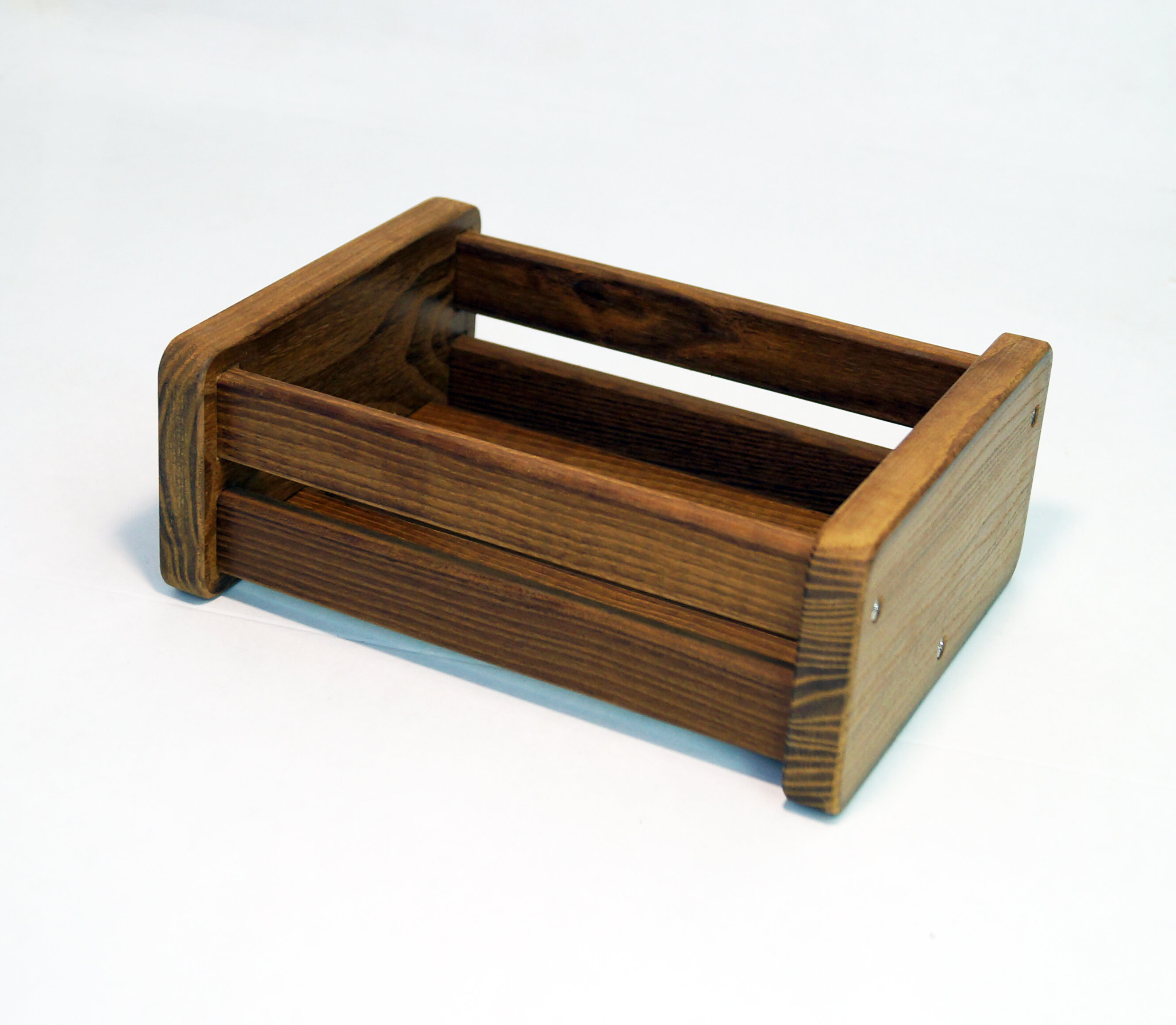 Корзинка для хранения деревянная из термо древесины - фотография № 11