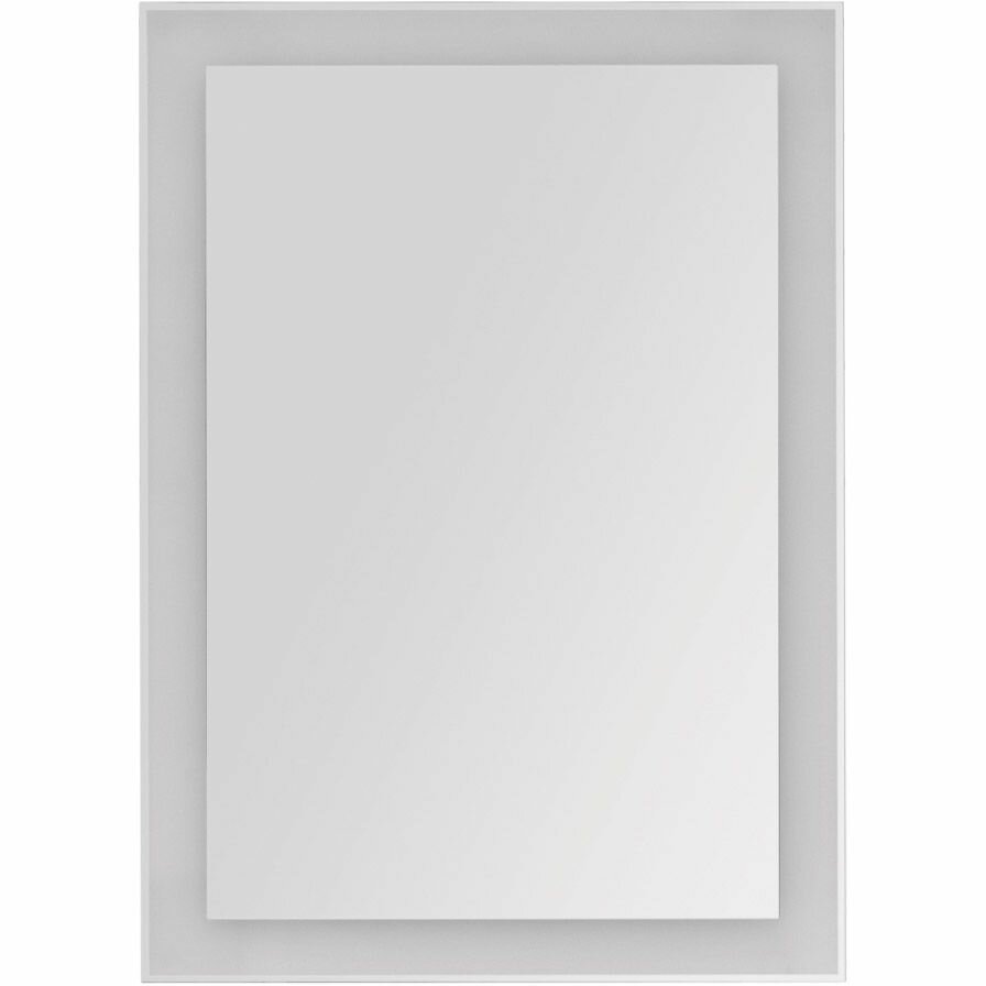 Зеркало Dreja.Rus Kvadro с LED подсветкой 600х850 инфракрасный выключатель (77.9011W) - фотография № 1