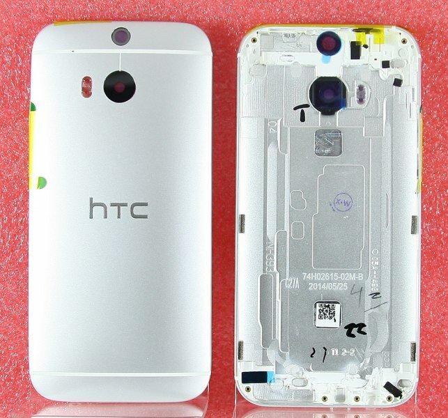 Задняя крышка для HTC One M8/One M8 Dual/One M8s Серебро
