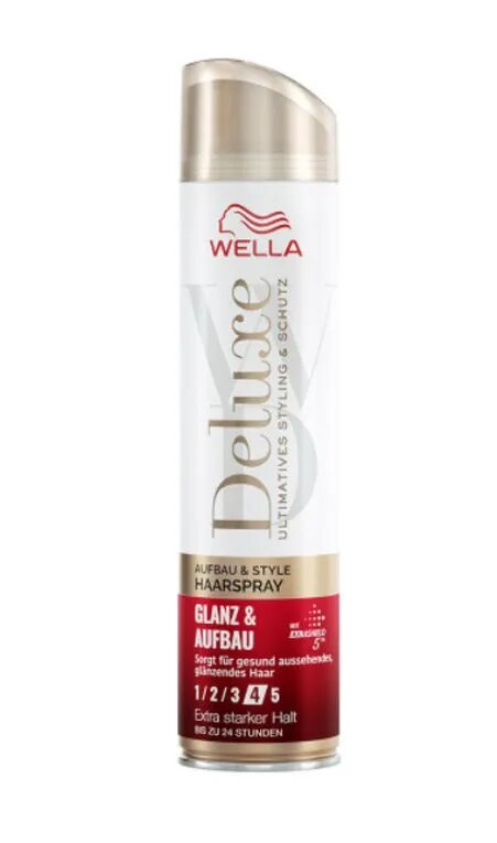 фото Wella Deluxe Лак для волос Aufbau&Glanz Блеск и фиксация экстрасильной фиксации 4 250мл