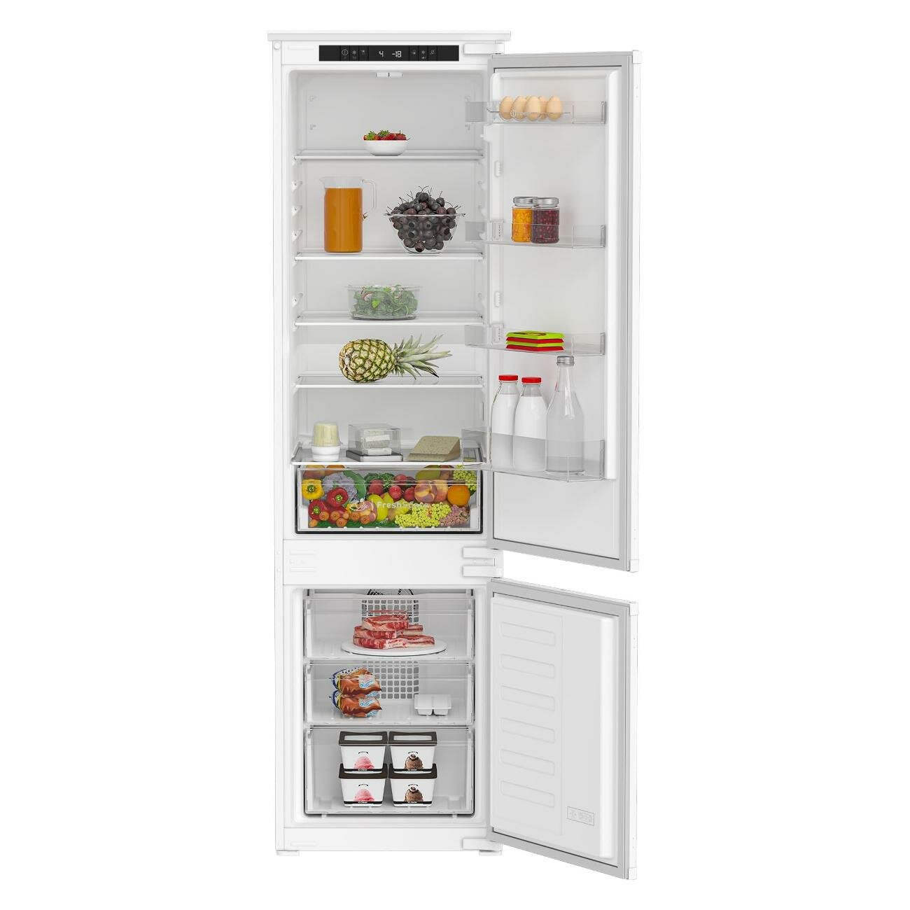 Встраиваемый холодильник комби Indesit IBH 20
