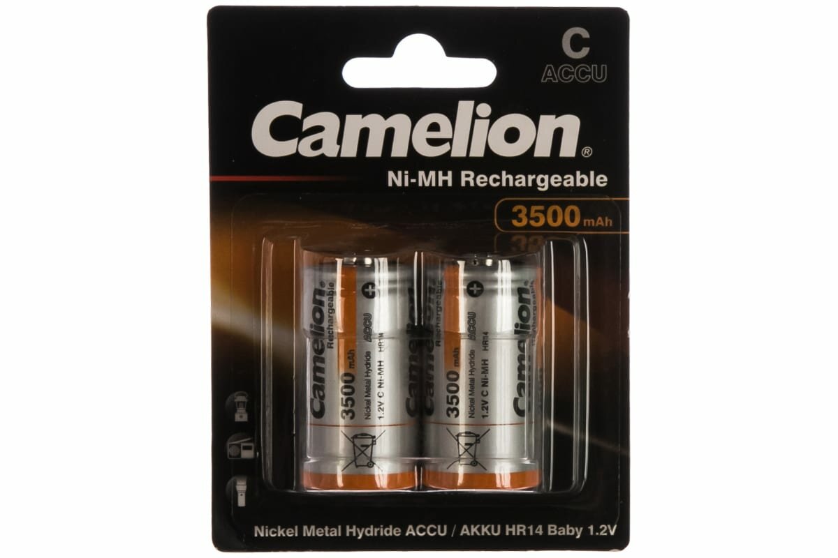 Аккумуляторы Camelion C- 3500mAh, 2 шт. (6184)