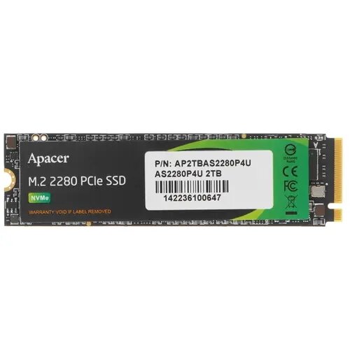 SSD накопитель M.2 Apacer 2TB AS2280P4U (AP2TBAS2280P4U-1)