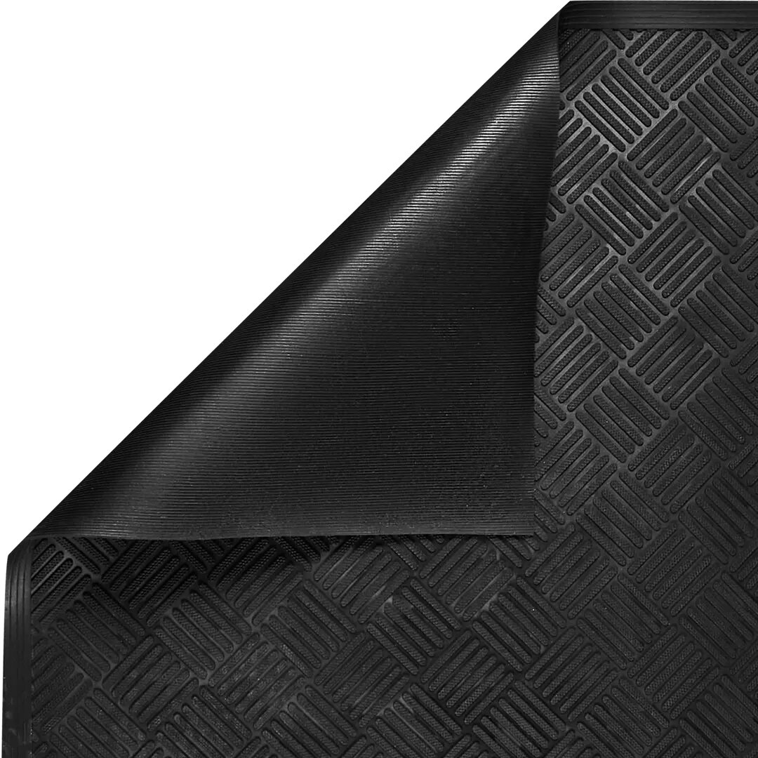 Коврик Inspire придверный резина TATUI 90x150 см цвет черный - фотография № 4