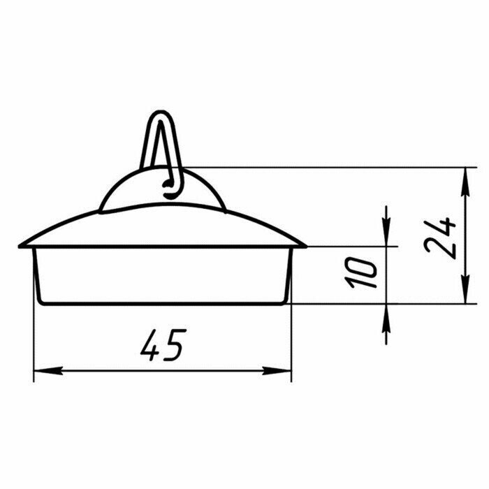 Пробка для ванны Aquant NM300-150-MR, 1 1/2', d 45 мм, голубая - фотография № 3