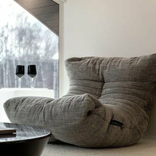 Кресло-мешок для отдыха Ambient Lounge - Acoustic Sofa - Eco Weave (бежевый) - лаунж мебель в гостиную, спальню, детскую, на балкон - фотография № 2