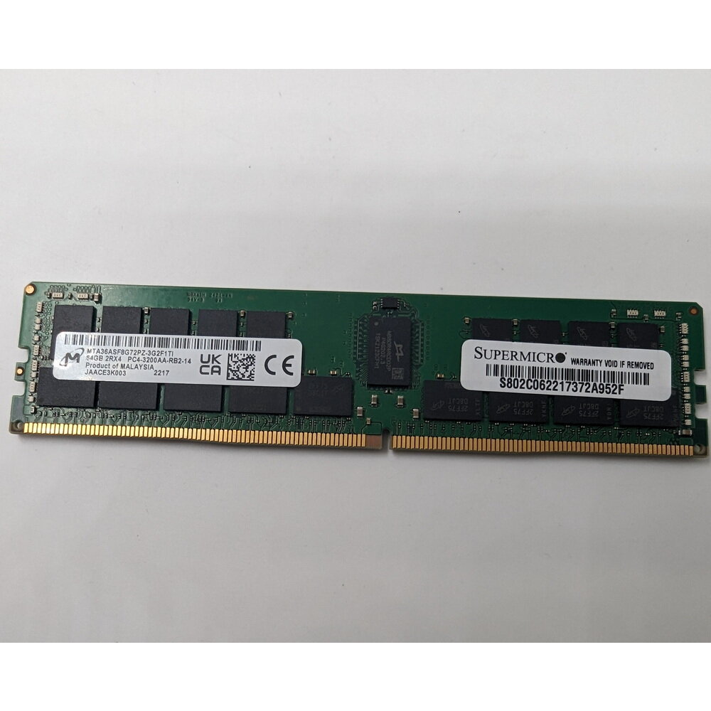 Модуль памяти MTA36ASF8G72PZ-3G2, S802C0622217372A952F, Micron, Crucial, Supermicro, DDR4, 64 Гб