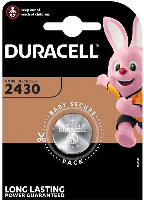 Батарейка CR2430 - Duracell DR CR2430/1BL