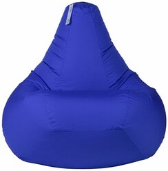 Кресло-мешок Груша Оксфорд синий 120х80 размер XXL, Чудо Кресло, ручка, люверс, молния, непромокаемый пуфик мешок для дома, для улицы